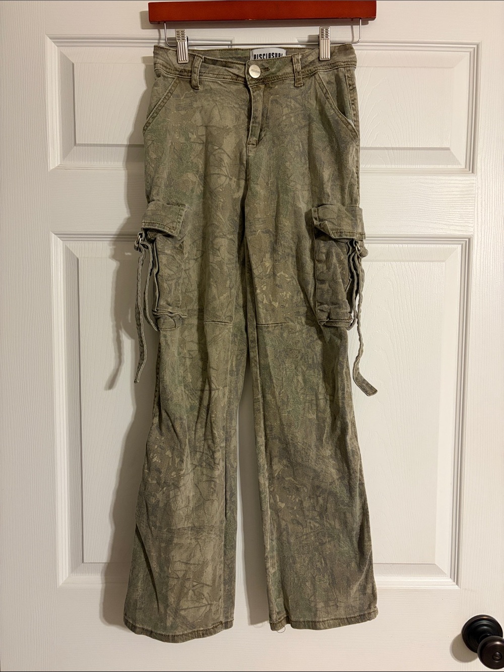 Disclosure Acid Wash Wide Leg Cargo Pants - Size 0 / 24